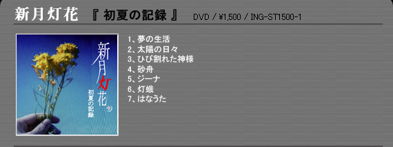 新月灯花「初夏の記録」